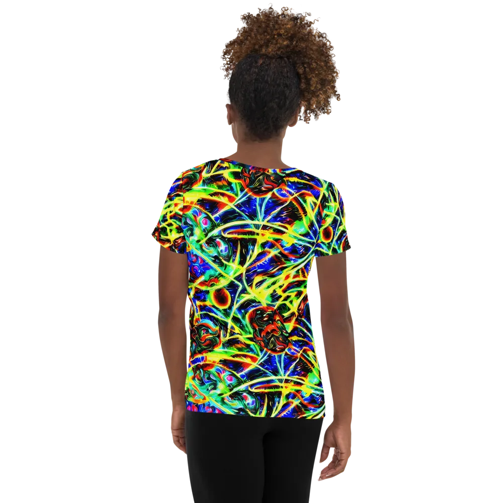 Luminous Overgrowth on Women's Athletic T-Shirt — Back