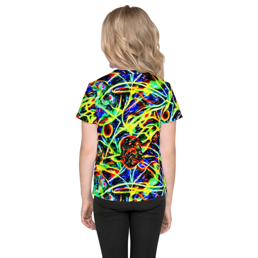 Luminous Overgrowth on Kids Crew Neck T-Shirt — Back