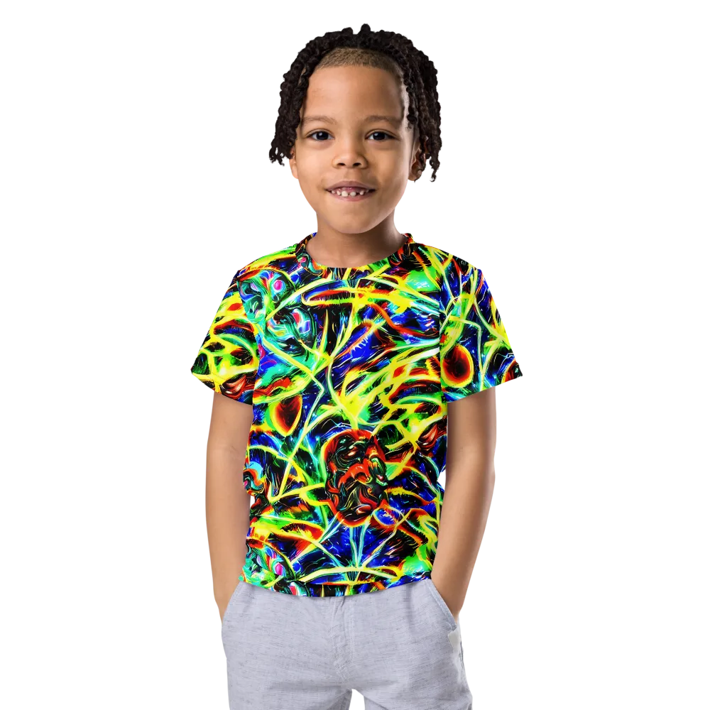 Luminous Overgrowth on Kids Crew Neck T-Shirt — Front