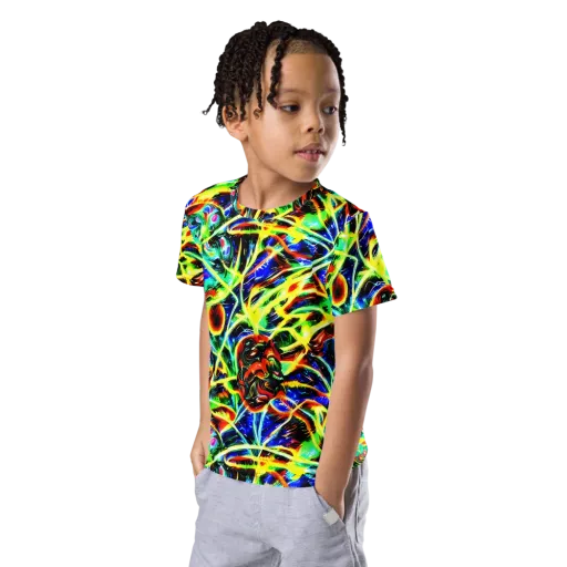 Luminous Overgrowth on a Kids Crew Neck T-Shirt