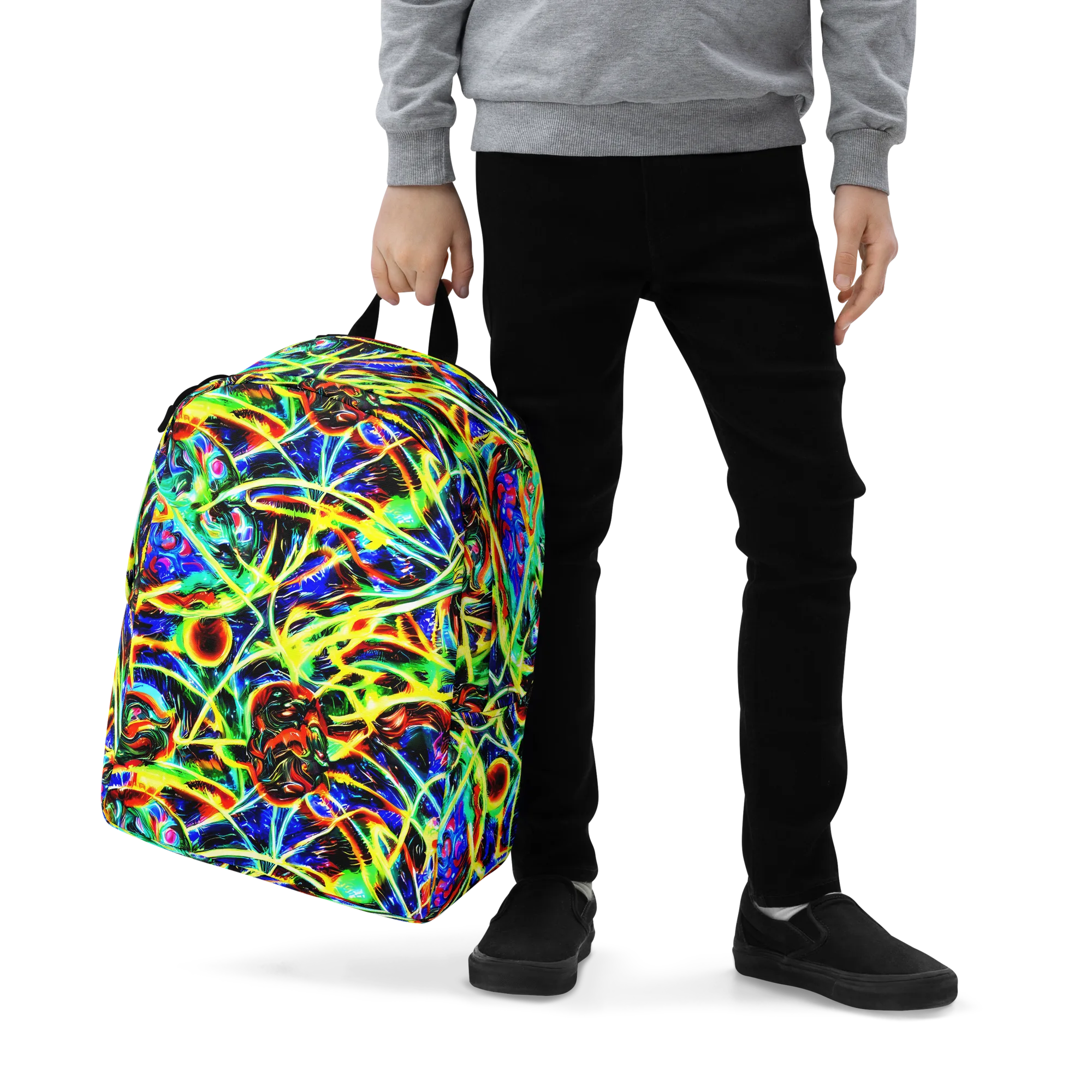 Luminous Overgrowth on Minimalist Backpack — Zoomed-in