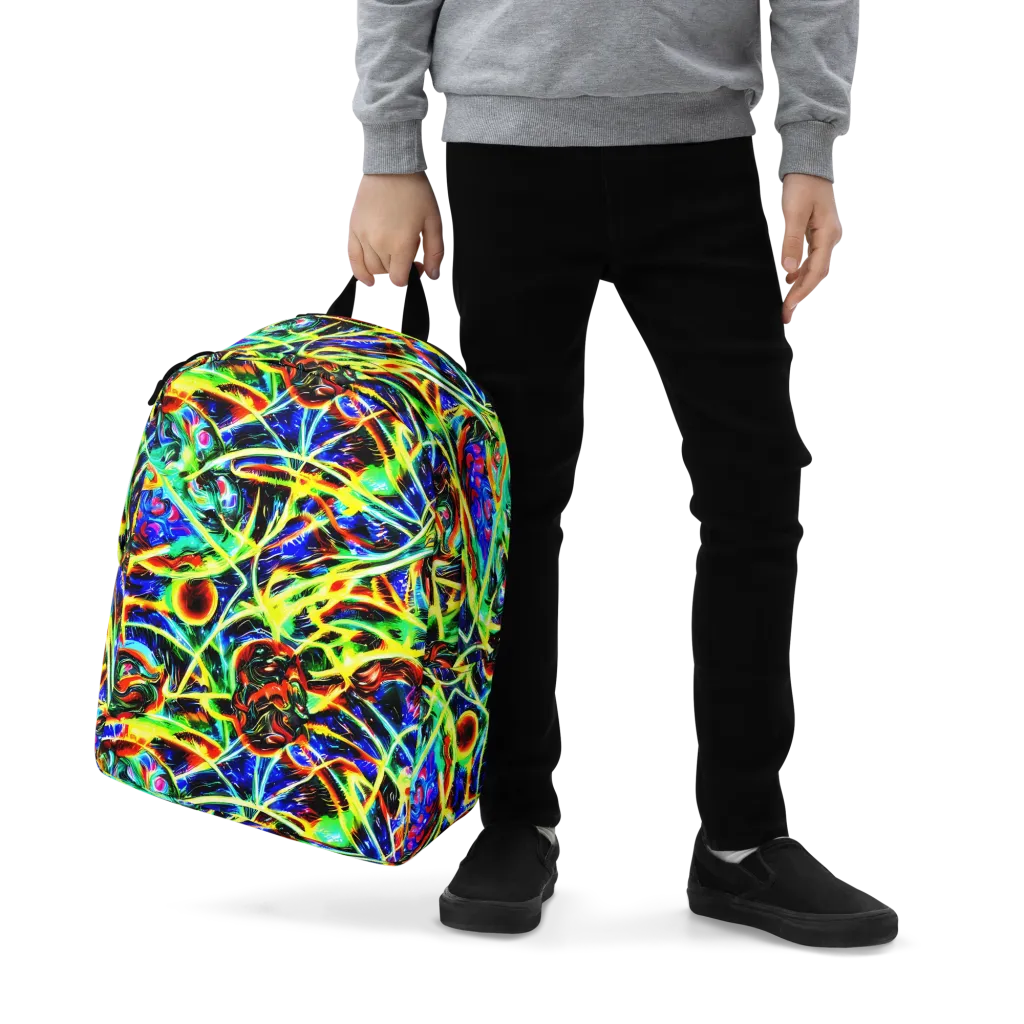 Luminous Overgrowth on Minimalist Backpack — Zoomed-in