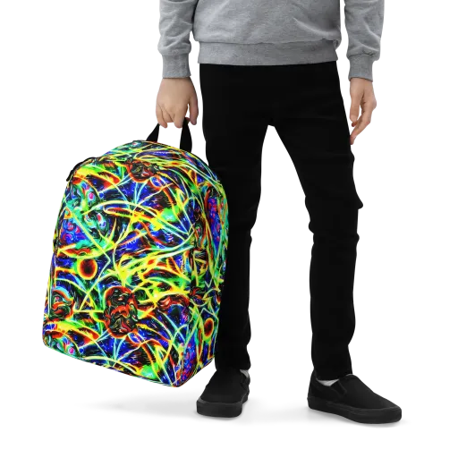 Luminous Overgrowth on a Minimalist Backpack