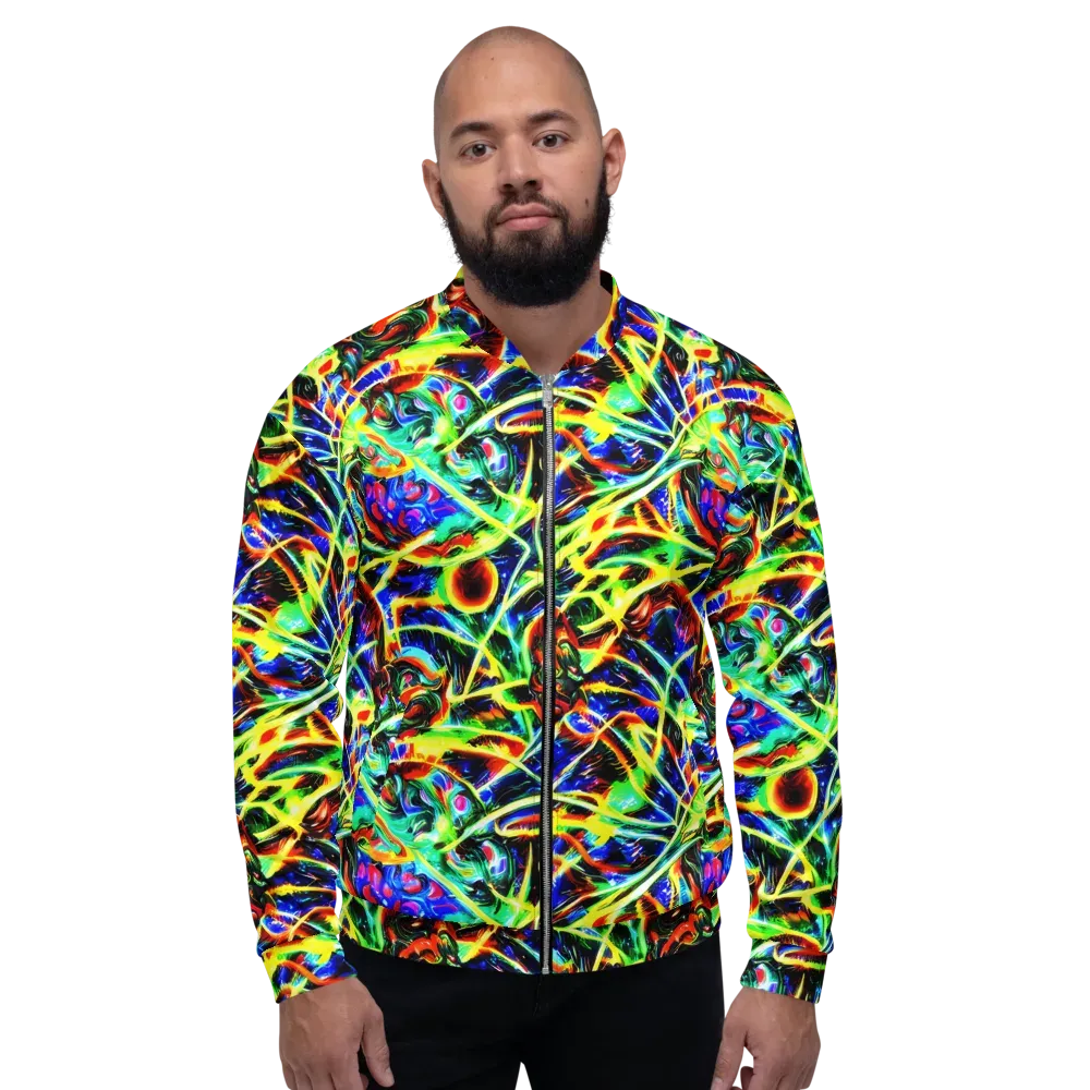 Luminous Overgrowth on Bomber Jacket — Front