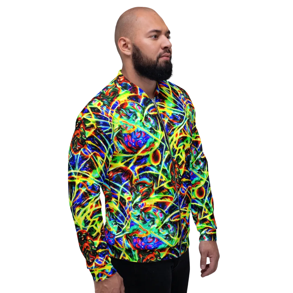 Luminous Overgrowth on Bomber Jacket — Right