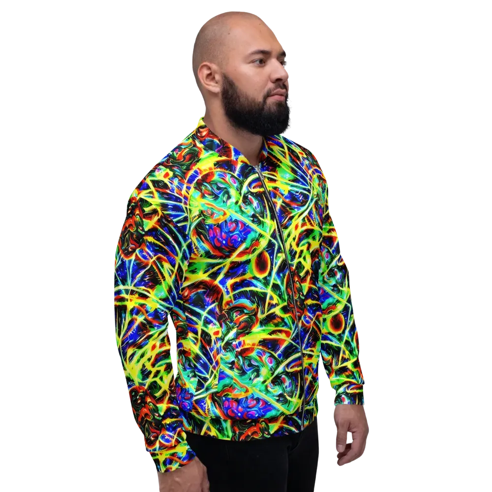 Luminous Overgrowth on Bomber Jacket — Right