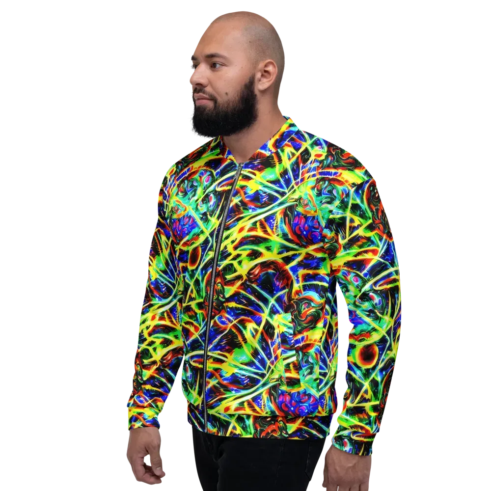 Luminous Overgrowth on Bomber Jacket — Left