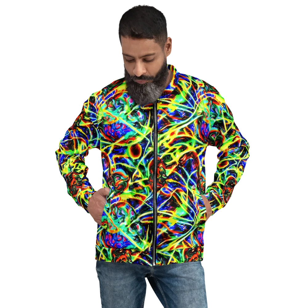 Luminous Overgrowth on Bomber Jacket — Front