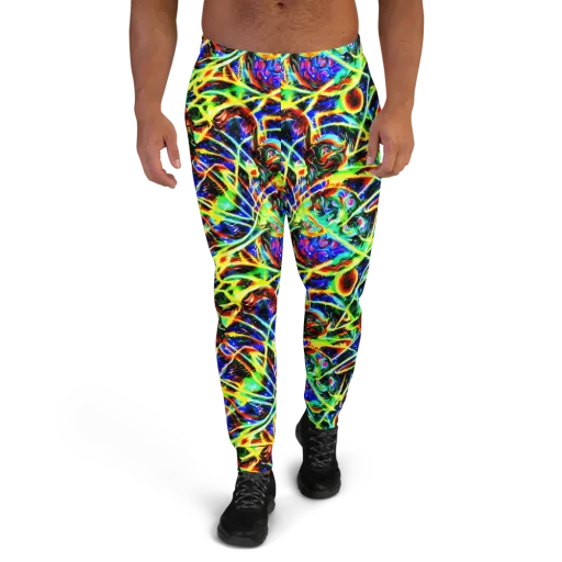 Luminous Overgrowth on a Men's Joggers