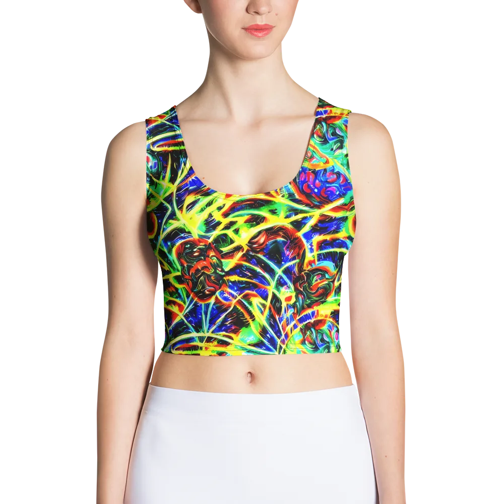 Luminous Overgrowth on Crop Top — Front