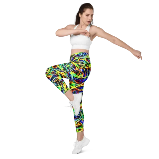 Luminous Overgrowth on a Leggings with Pockets