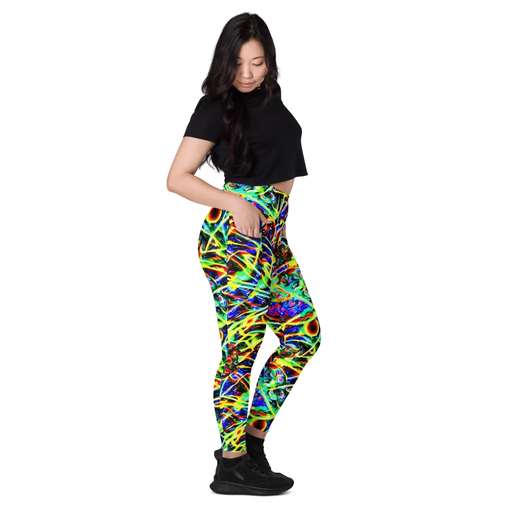 Luminous Overgrowth on Leggings with Pockets — Right