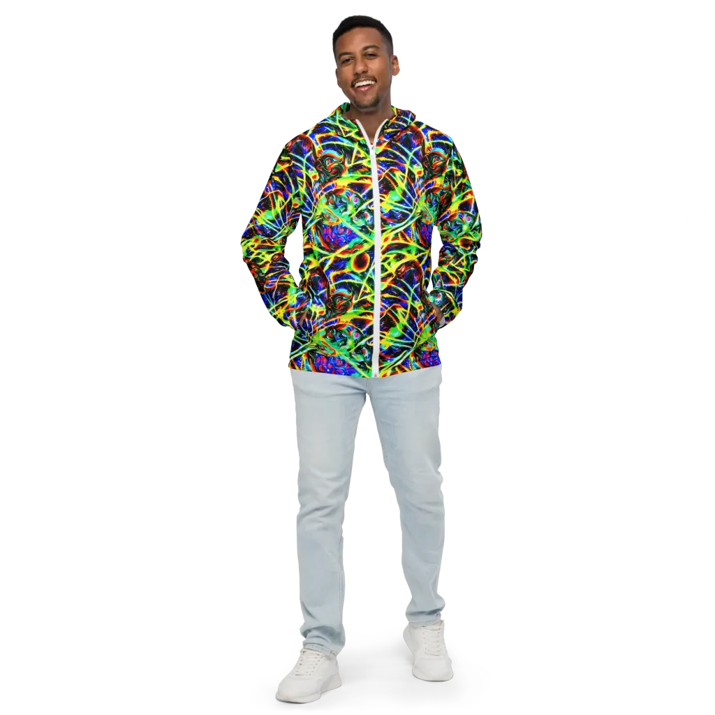 Luminous Overgrowth on Men's Windbreaker — Front