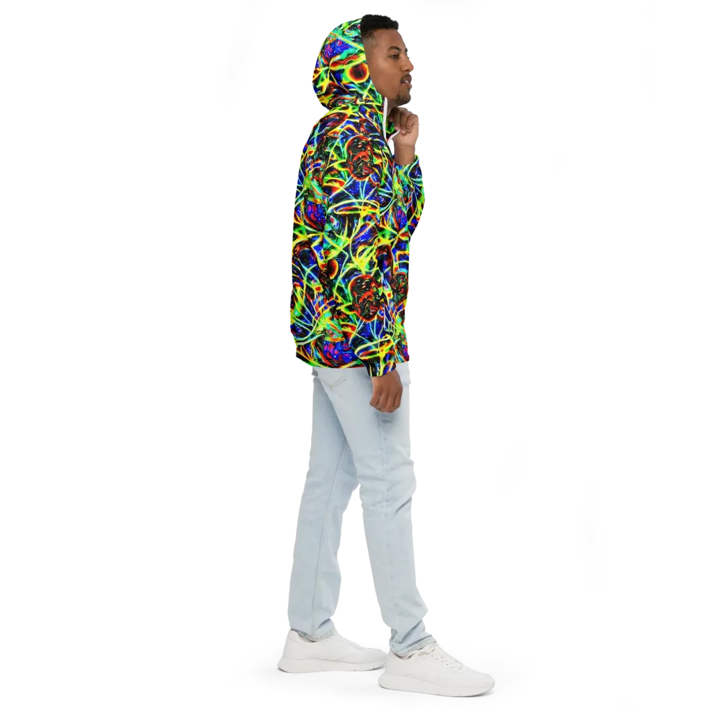 Luminous Overgrowth on Men's Windbreaker — Right