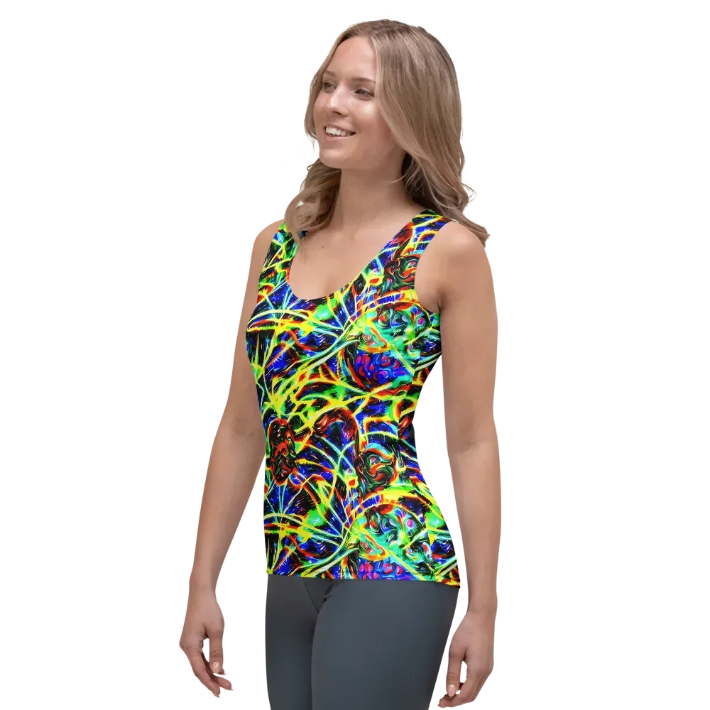 Luminous Overgrowth on Women's Tank Top — Left Front