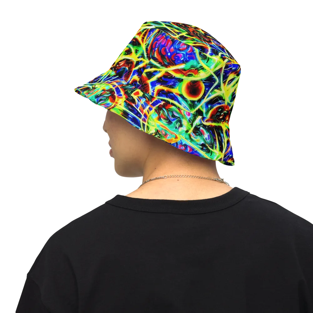 Luminous Overgrowth on Reversible Bucket Hat — Back Inside
