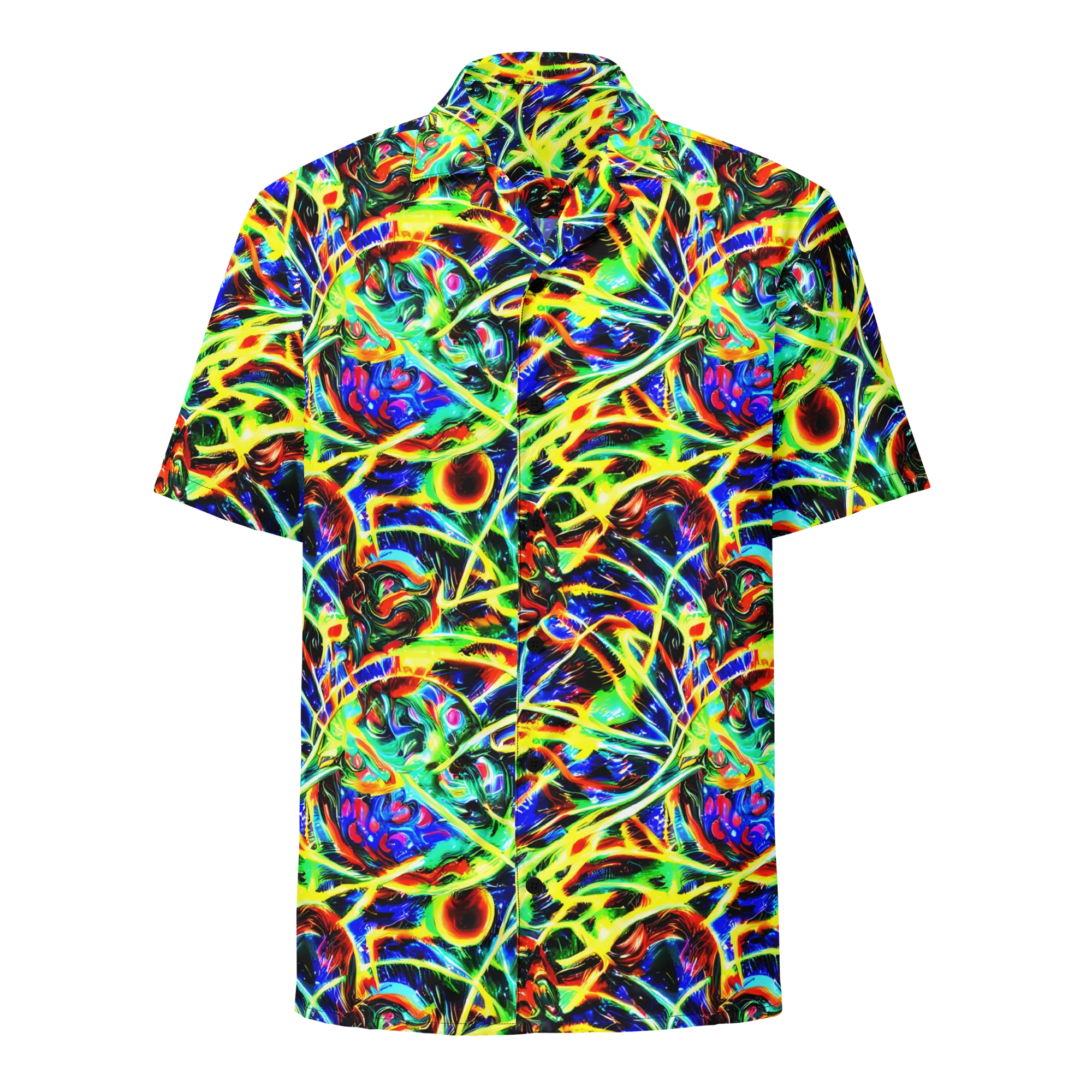 Luminous Overgrowth on Button Shirt — Front