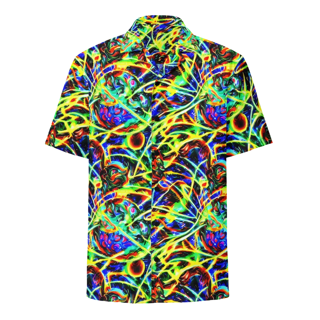 Luminous Overgrowth on Button Shirt — Front