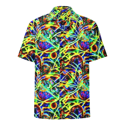 Luminous Overgrowth on a Button Shirt
