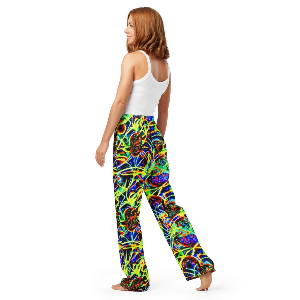 Luminous Overgrowth on Women's Pajama Pants — Back