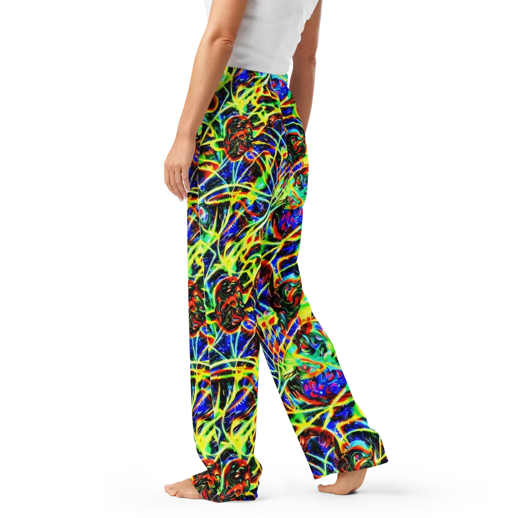 Luminous Overgrowth on Women's Pajama Pants — Left