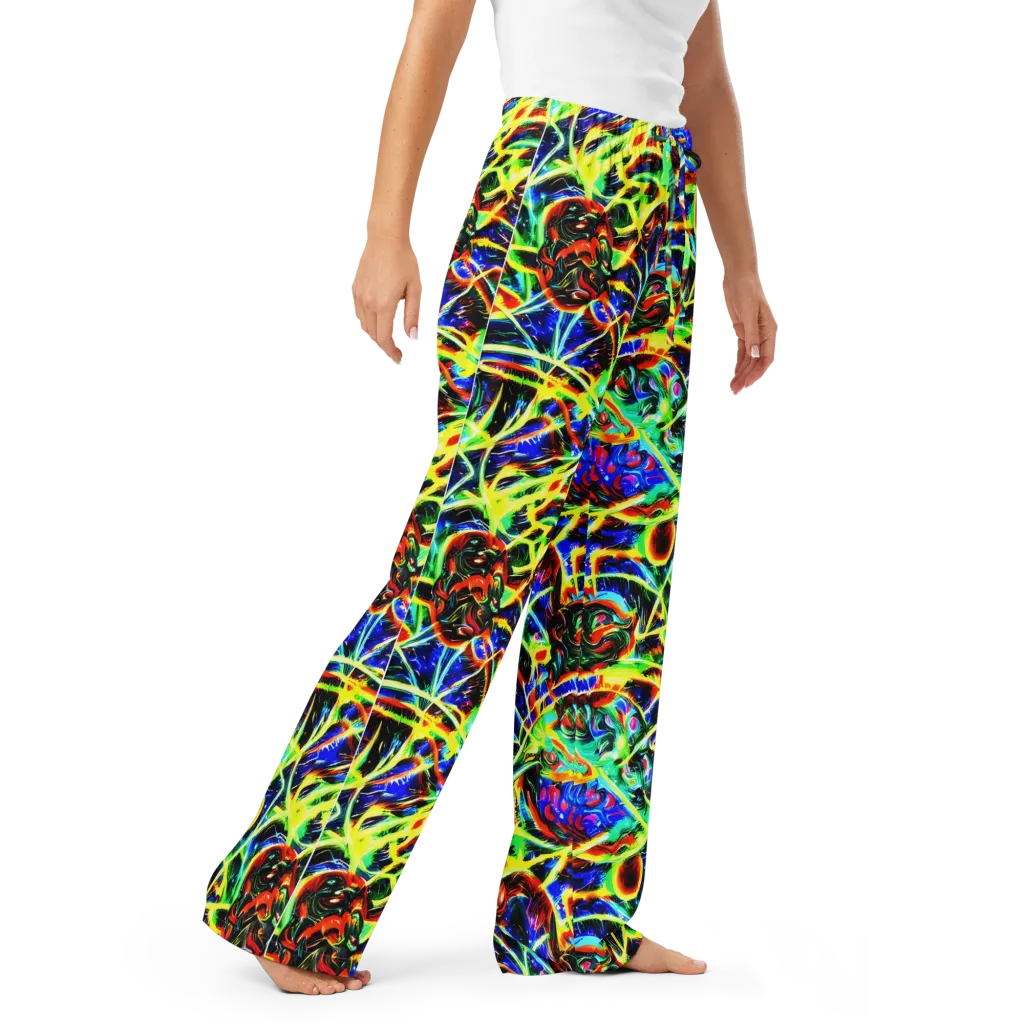 Luminous Overgrowth on Women's Pajama Pants — Right Front