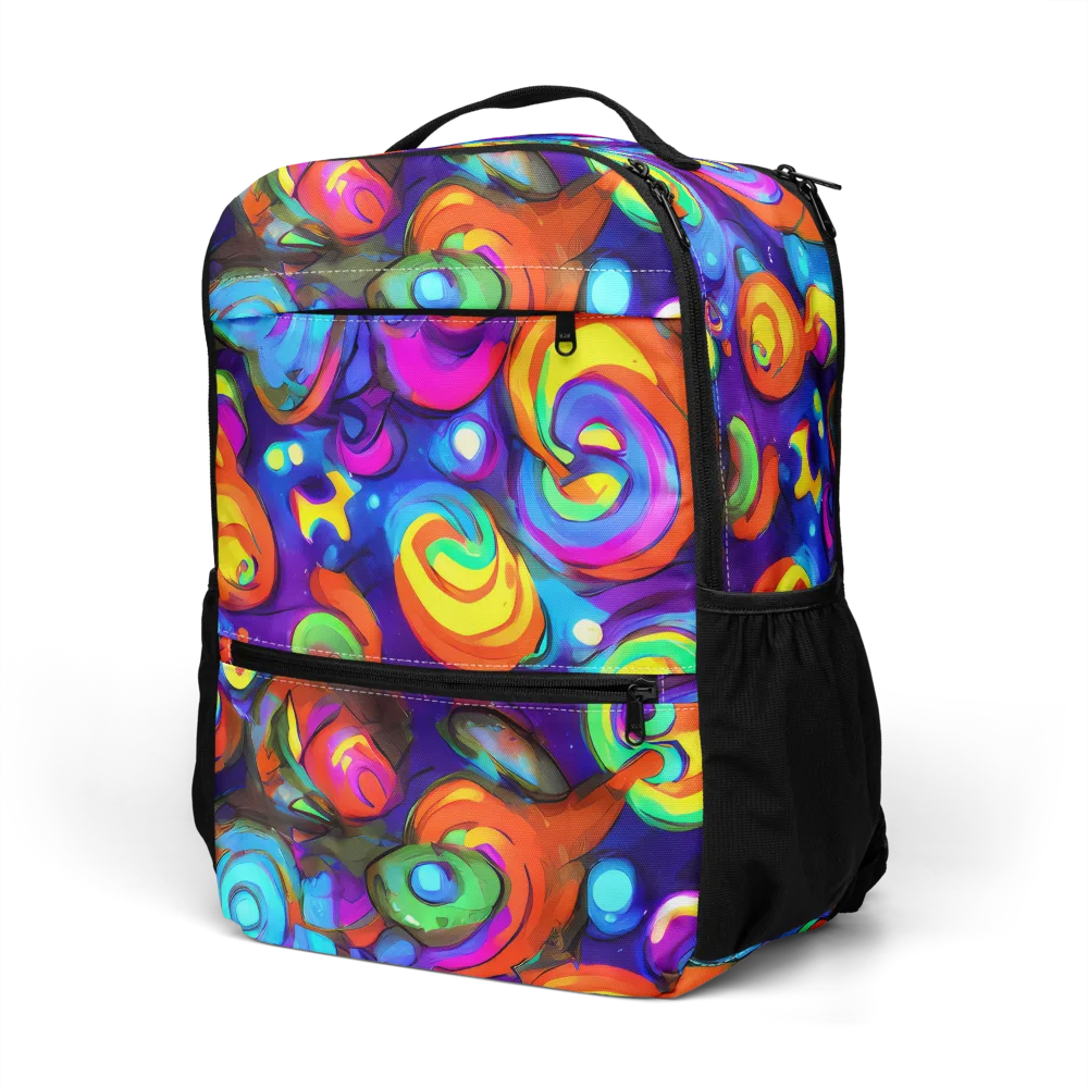 Chromatic Candyfield on Utility Backpack — Left Front