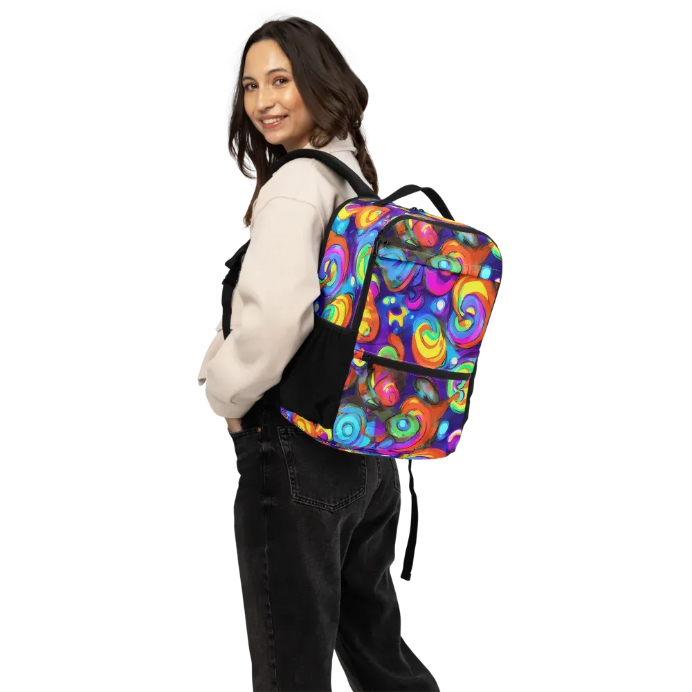 Chromatic Candyfield on Utility Backpack — Back