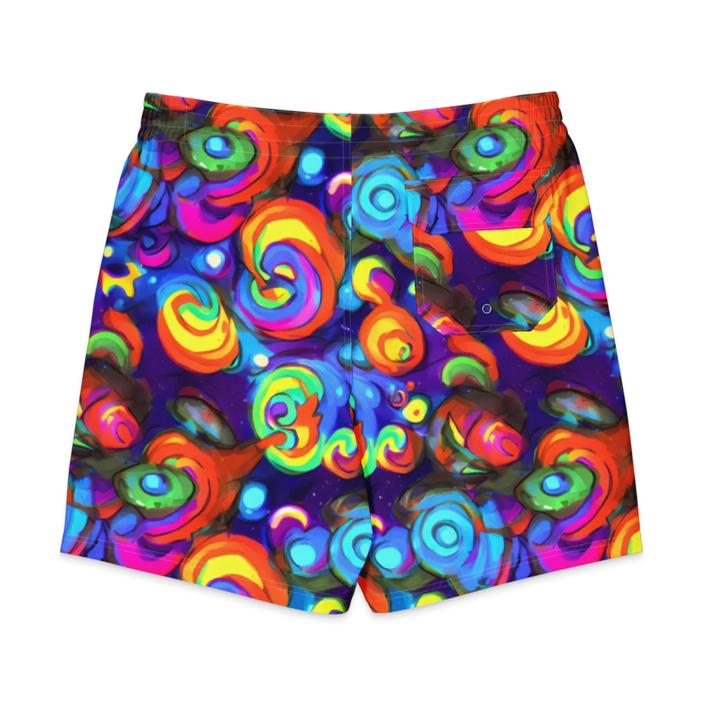 Chromatic Candyfield on Men's Board Shorts — Back