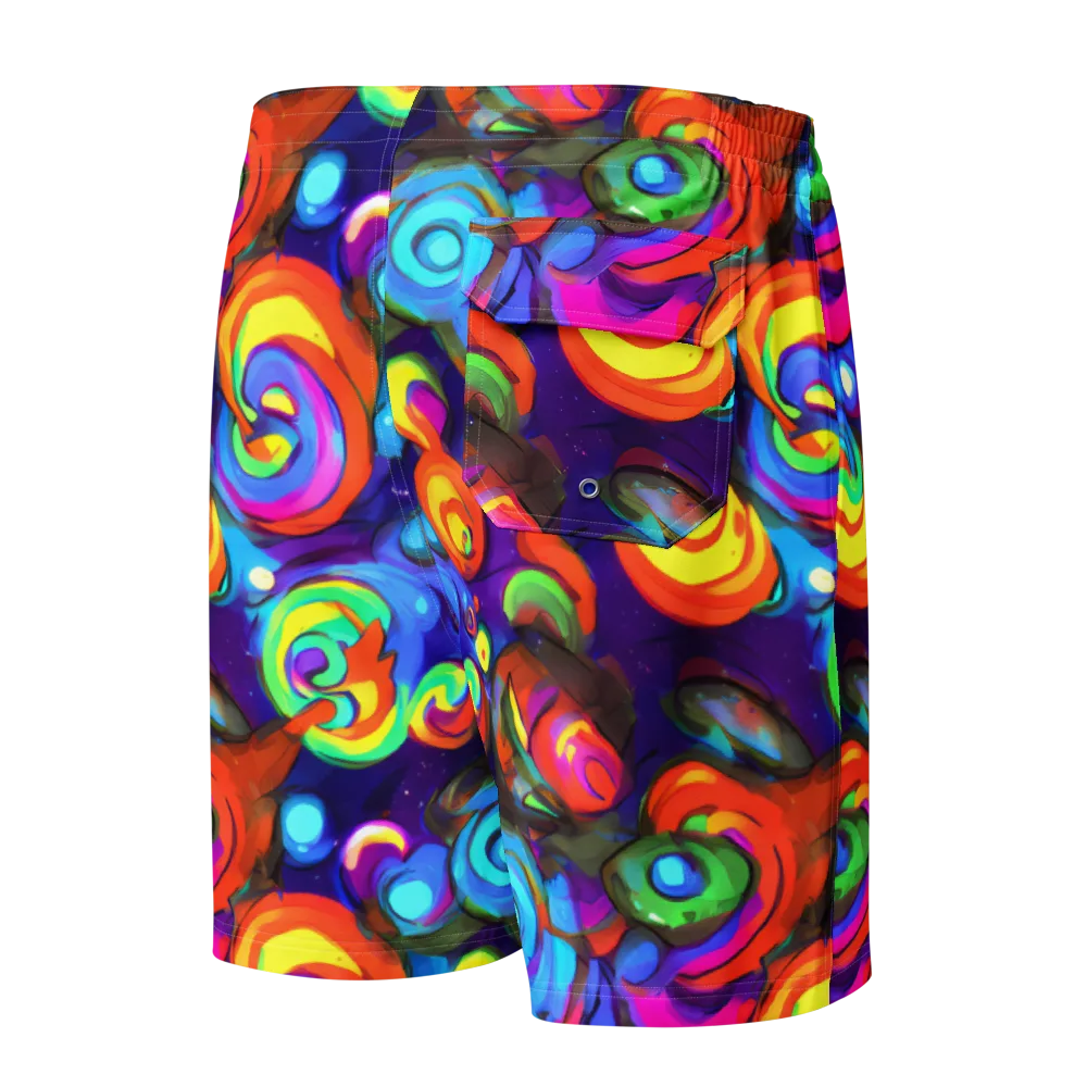 Chromatic Candyfield on Men's Board Shorts — Back