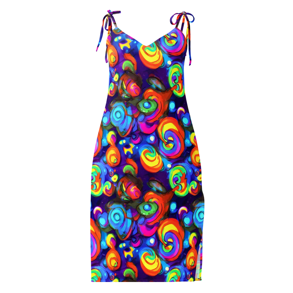 Chromatic Candyfield on Slip Dress — Front
