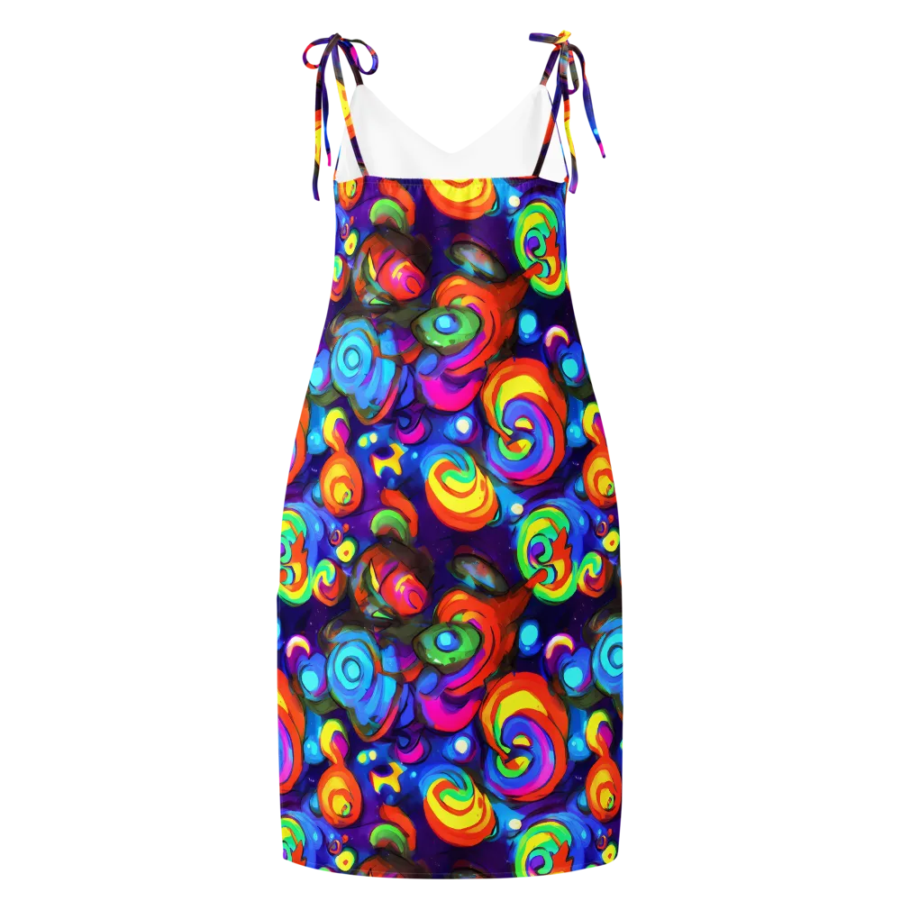 Chromatic Candyfield on Slip Dress — Back