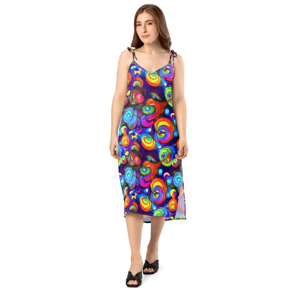 Chromatic Candyfield on Slip Dress — Front