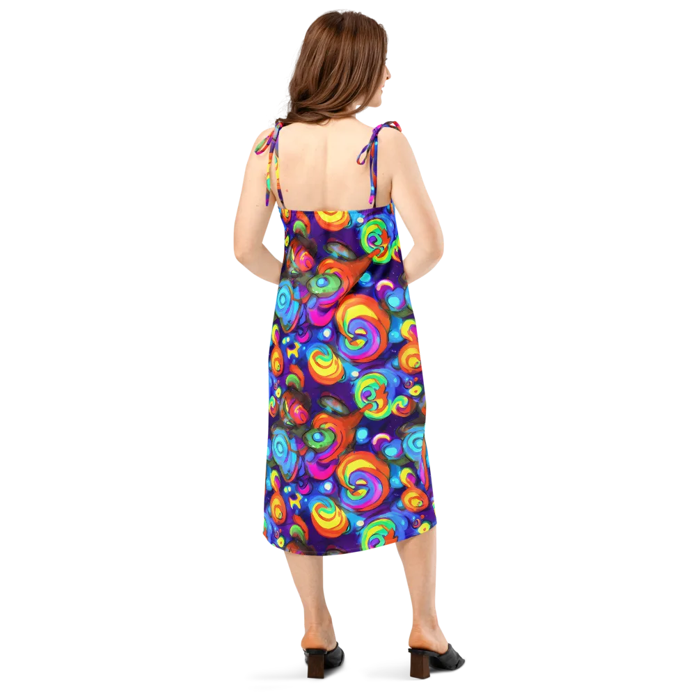 Chromatic Candyfield on Slip Dress — Back