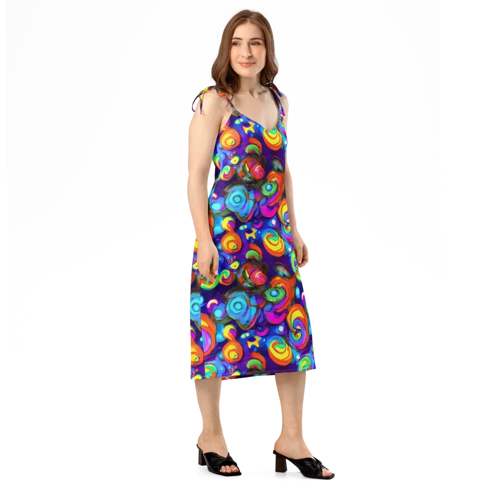 Chromatic Candyfield on Slip Dress — Right Front