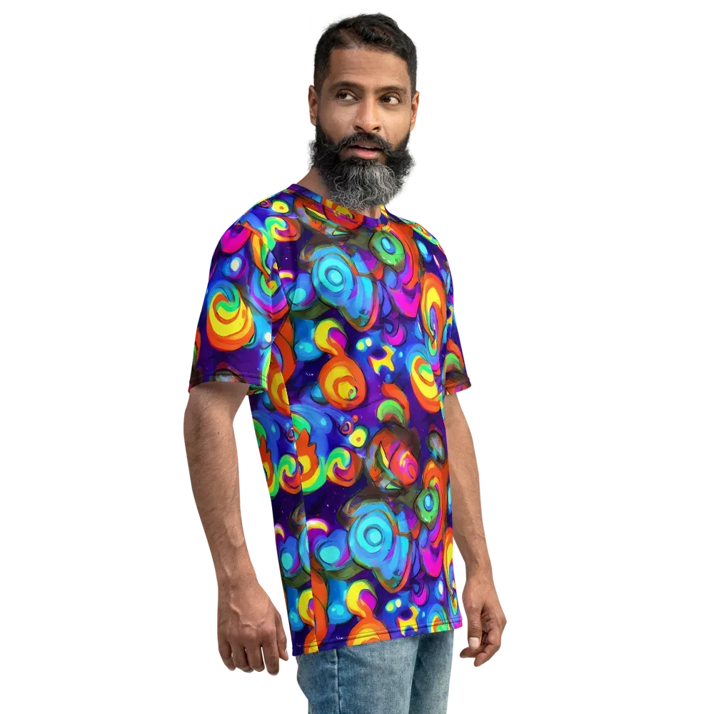 Chromatic Candyfield on Men's Crew Neck T-Shirt — Right