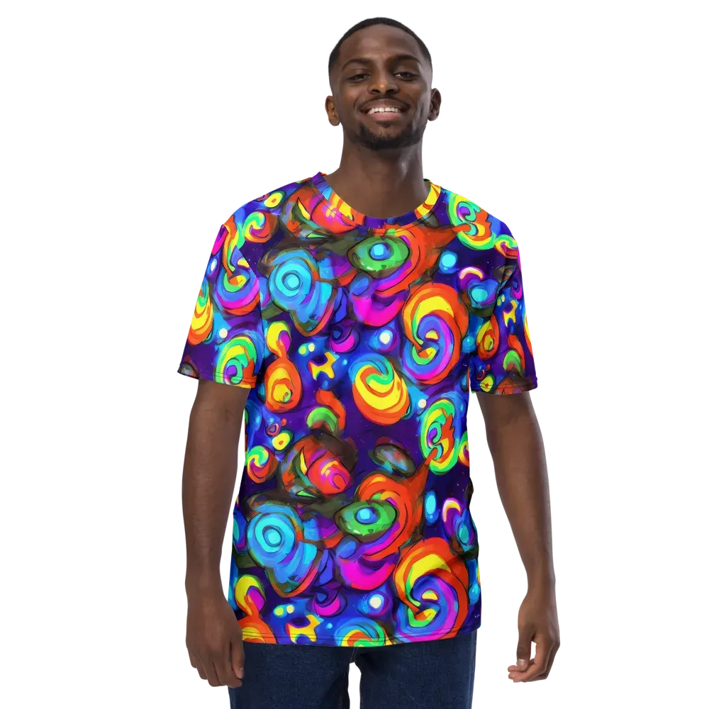 Chromatic Candyfield on Men's Crew Neck T-Shirt — Front