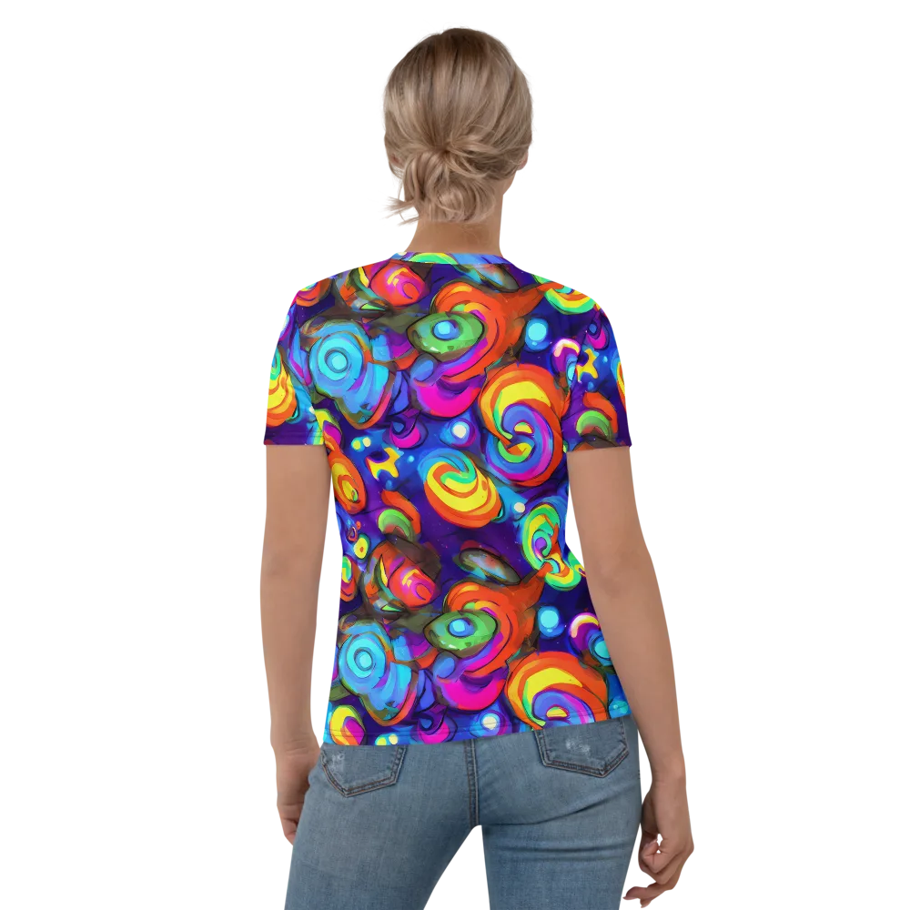 Chromatic Candyfield on Women's Crew Neck T-Shirt — Back