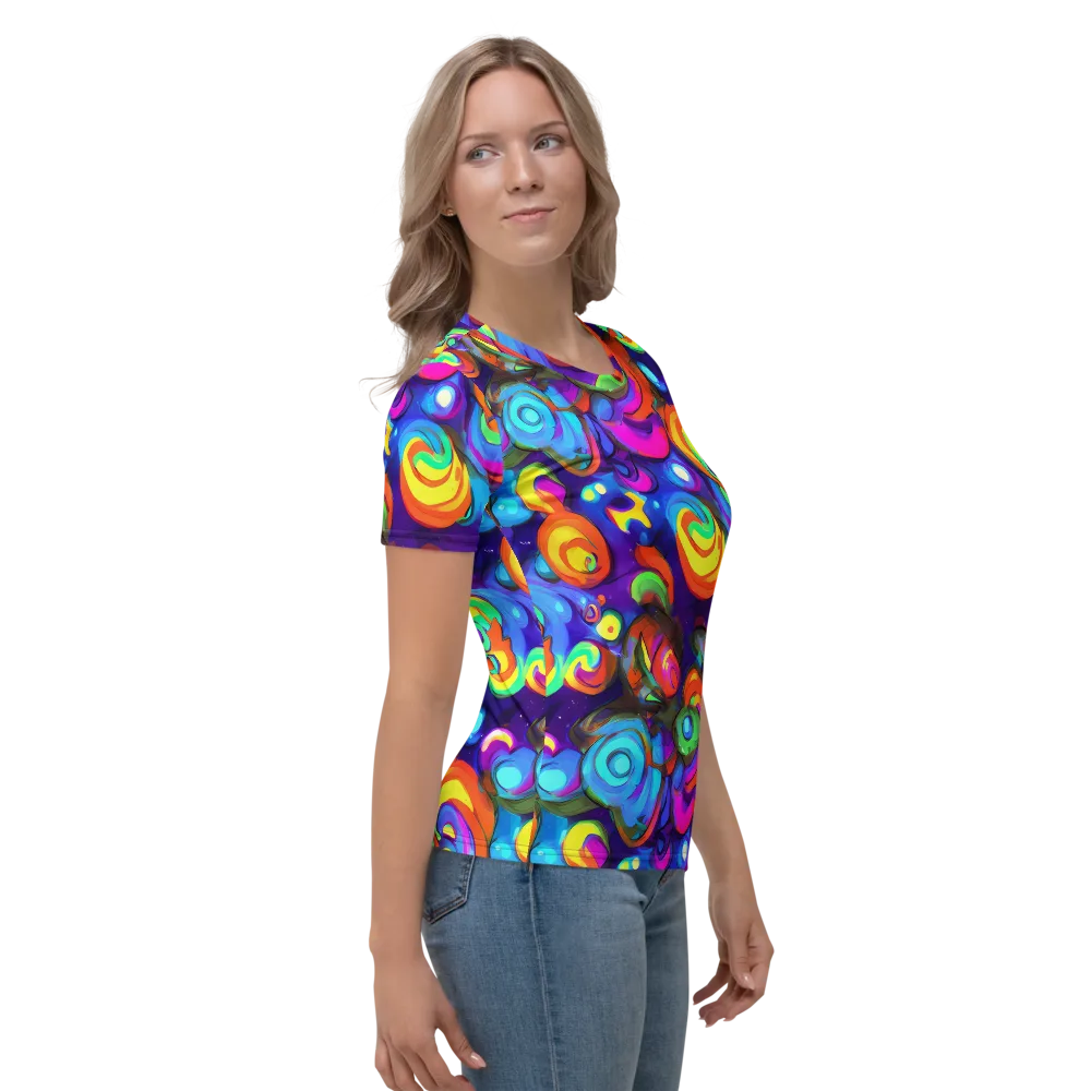 Chromatic Candyfield on Women's Crew Neck T-Shirt — Right