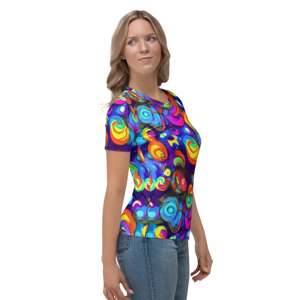 Chromatic Candyfield on Women's Crew Neck T-Shirt — Right