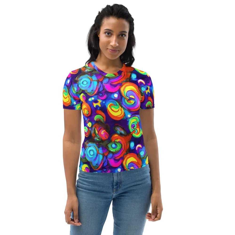 Chromatic Candyfield on Women's Crew Neck T-Shirt — Front