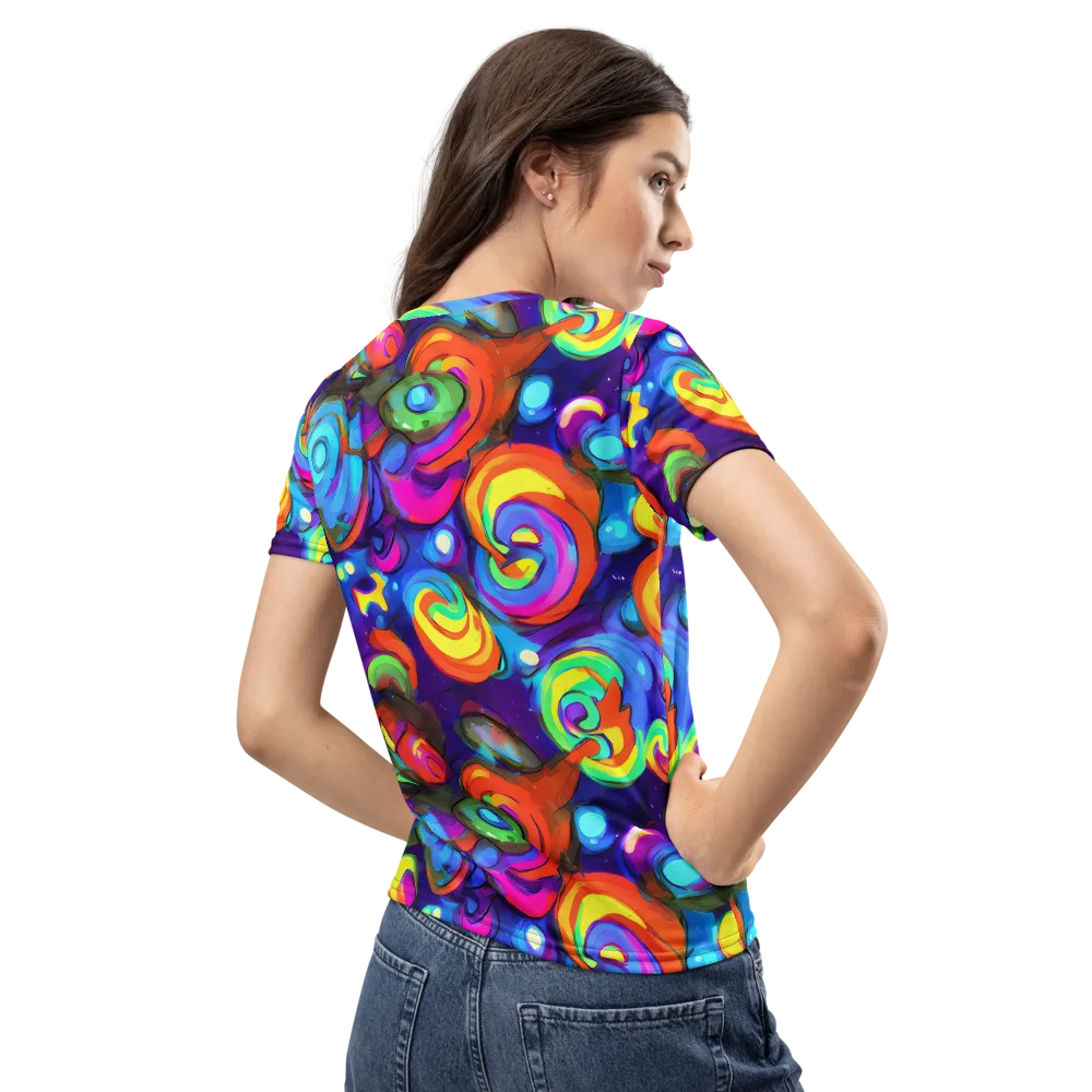 Chromatic Candyfield on Women's Crew Neck T-Shirt — Back