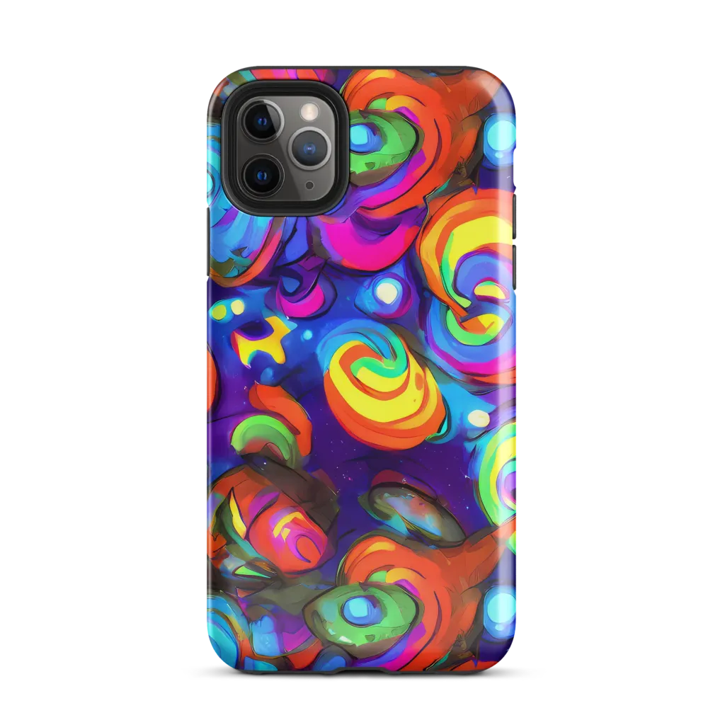 Chromatic Candyfield on Tough Case for iPhone® — Front