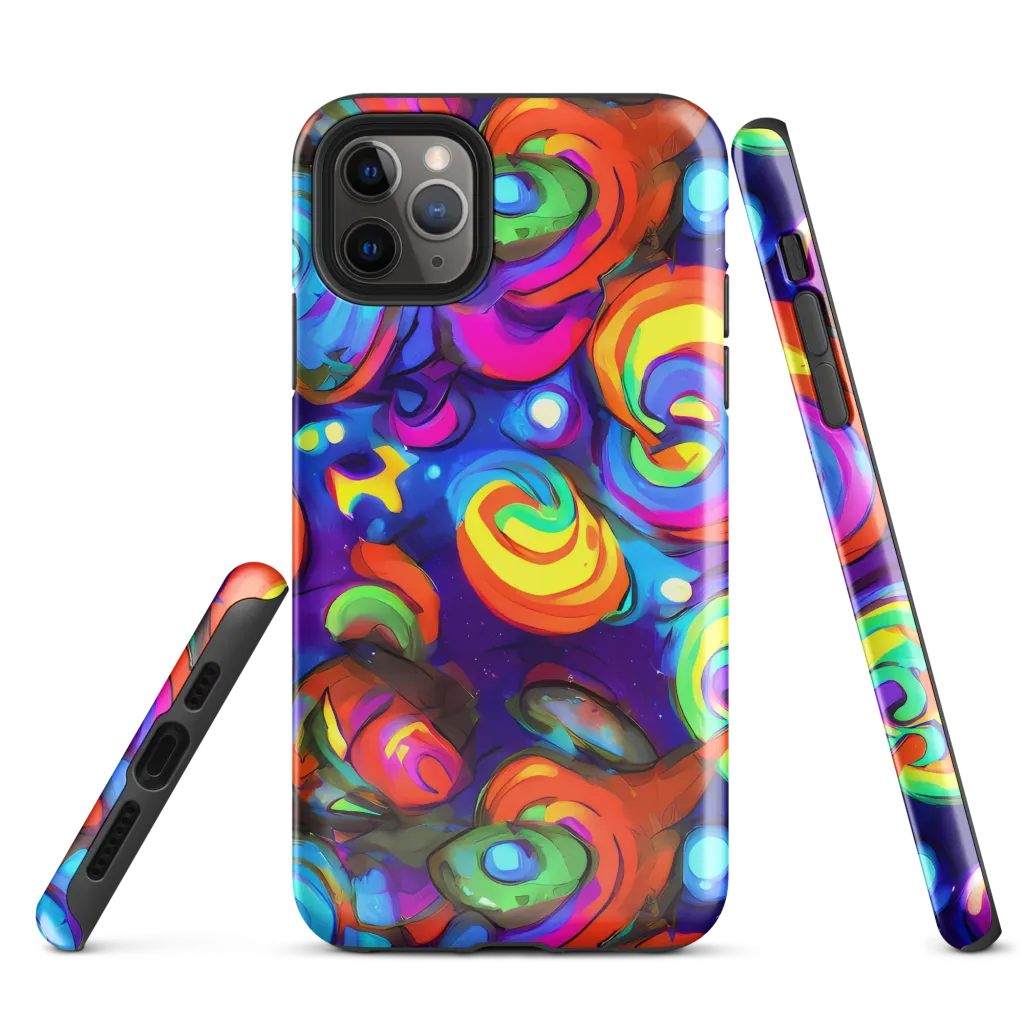 Chromatic Candyfield on Tough Case for iPhone® — Front