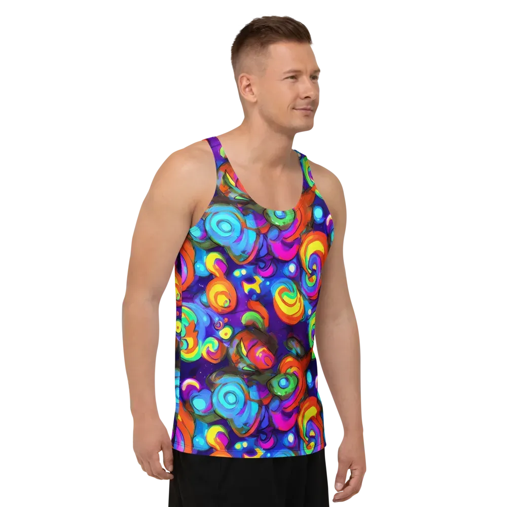 Chromatic Candyfield on Men's Tank Top — Right Front