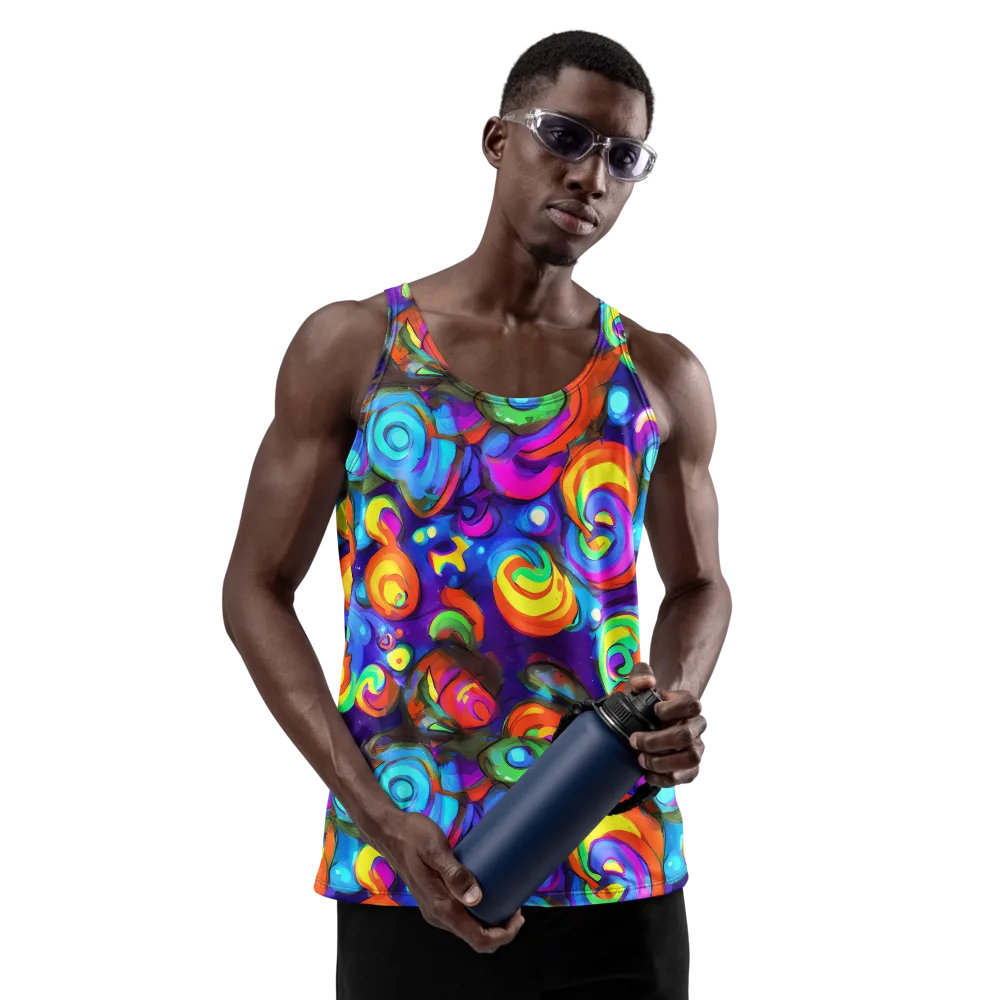 Chromatic Candyfield on Men's Tank Top — Front
