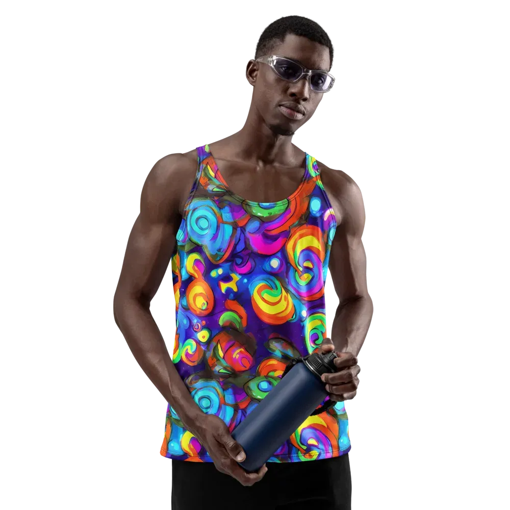 Chromatic Candyfield on Men's Tank Top — Front