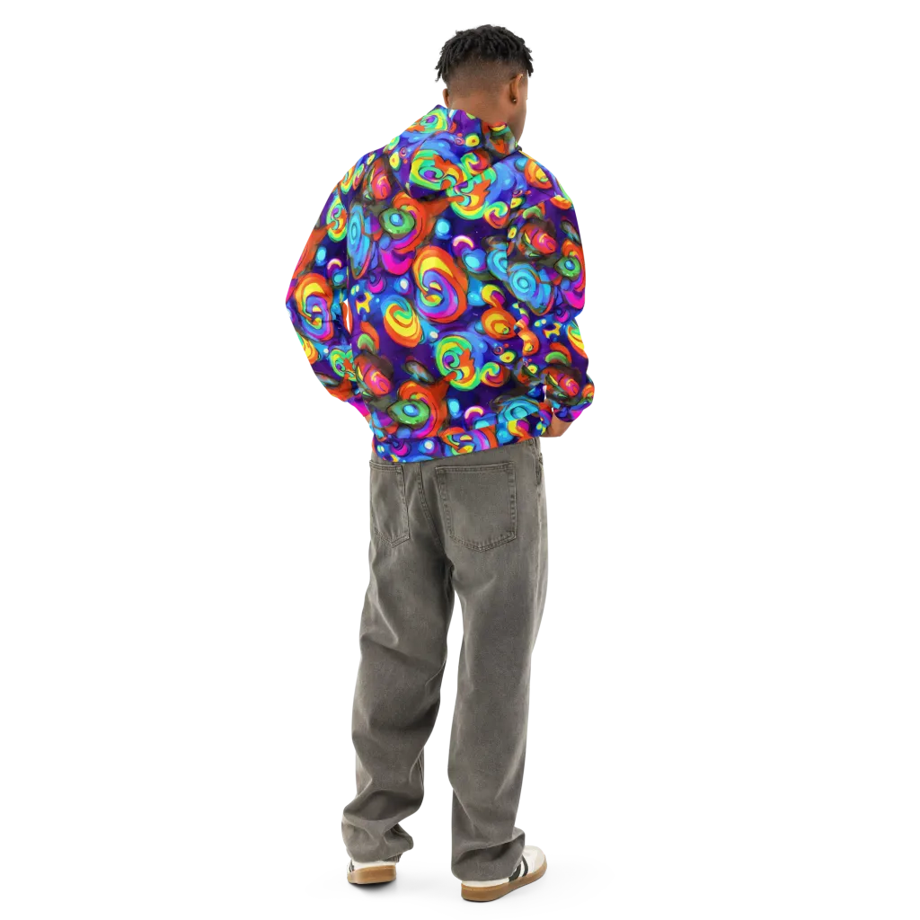 Chromatic Candyfield on Cotton Hoodie — Back