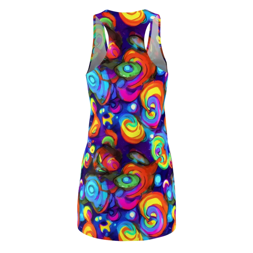 Chromatic Candyfield on Racerback Dress — Back