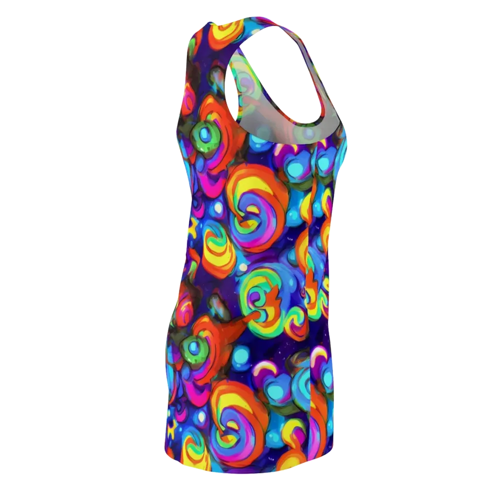 Chromatic Candyfield on Racerback Dress — Back Side
